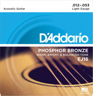 Phosphor Bronze Acoustic Guitar Strings 12-53