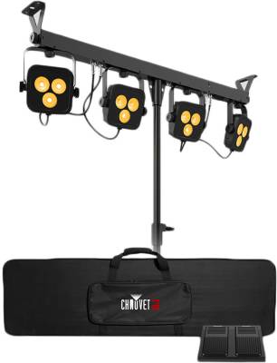 Load image into gallery viewer, 4Bar LT QuadBT Bluetooth Lighting System with Tripod, Bag and Footswitch
