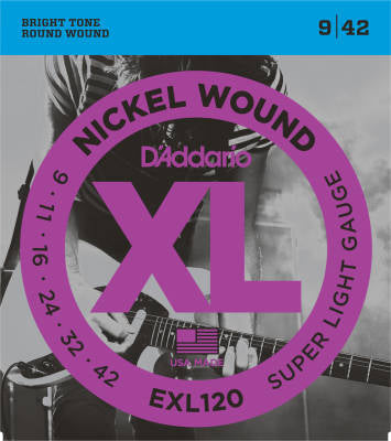 Nickel Wound Electric Guitar Strings 09-42