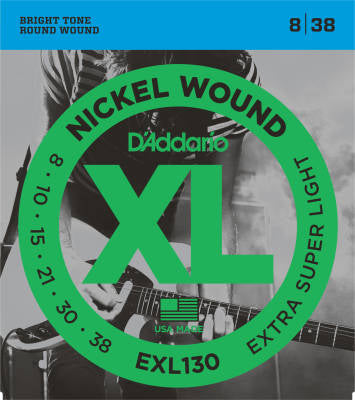 Nickel Wound Electric Guitar Strings 08-38