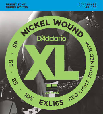 Bass strings "Nickel Round" 4-string wound long scale 45-105