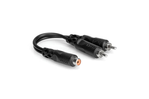 Y cable, RCA(F) to dual RCA(M)