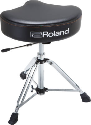 Saddle-shaped drum bench with hydraulic adjustment, vinyl seat