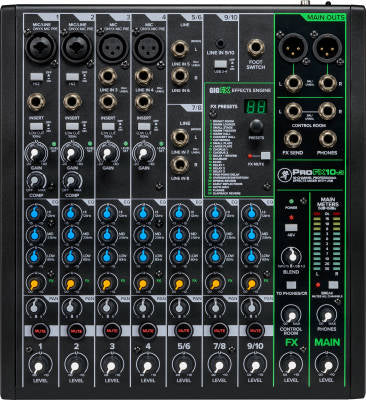 Console de mixage professionnel avec effets 10 canaux avec USB