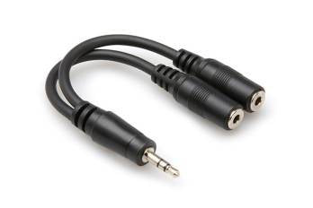 3.5mm Stereo TRS (M) to Dual 3.5mm (F) Stereo TRS Y Cable