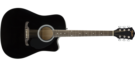 FA-125CE Dreadnought Acoustic/Electric Guitar - Black