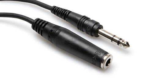 Straight headphone extension 1/4'' TRS (F) to 1/4'' TRS (M) - 25 feet