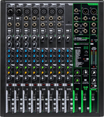 Console de mixage professionnel avec effets 12 canaux avec USB