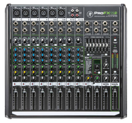 ProFX12v2 Professional 12-Channel Effects Mixer with USB