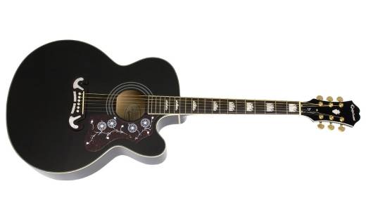 J-200 Style Super Jumbo with Cutaway + Preamp - Ebony