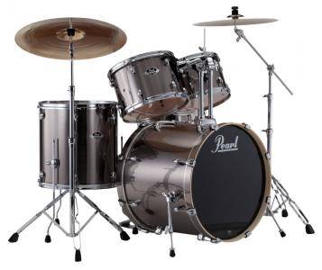 Load image into gallery viewer, Export Series 5-Piece Drum Set with Hardware and Cymbals - Smokey Chrome
