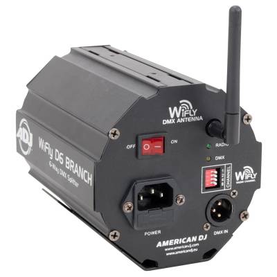 6-way wireless DMX splitter with transceiver