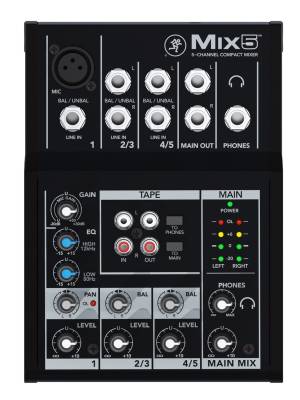 MIX Series Compact 5-Channel Mixer