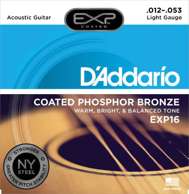 Cordes pour guitare acoustique en phosphore bronze 12-53