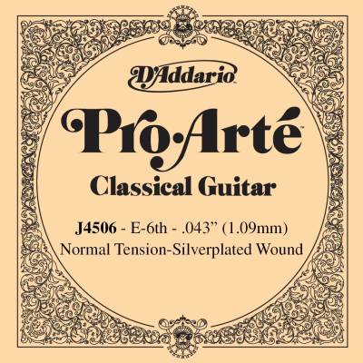 Nylon Replacement String for Classical Guitar, Sixth String, Normal Tension