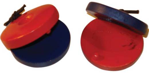 Wooden percussion castanets