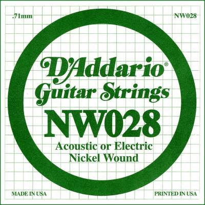 .028 nickel electric guitar string