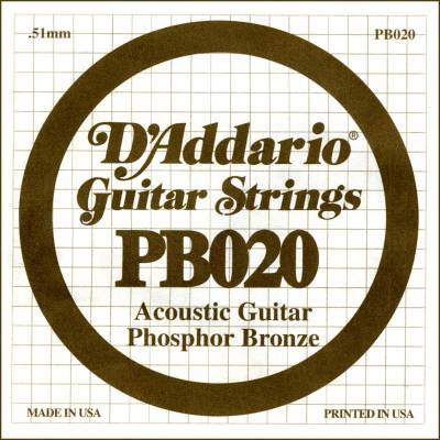 Phosphor Bronze Acoustic Guitar String Wound .020