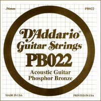 Corde de guitare acoustique bronze phosphoreux enroulée .022