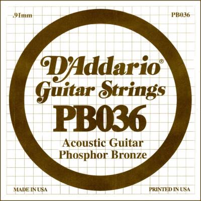 Phosphor Bronze Acoustic Guitar String Wound .036