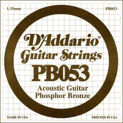 Phosphor Bronze Acoustic Guitar String Wound .053