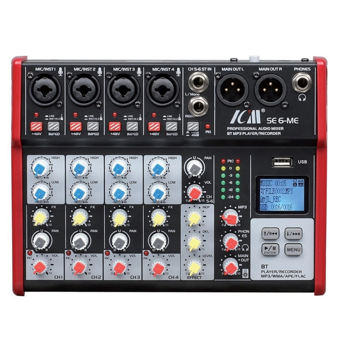 MUSIC8 / M8-6ME / Console 4 XLR recorder MP3 player inputs