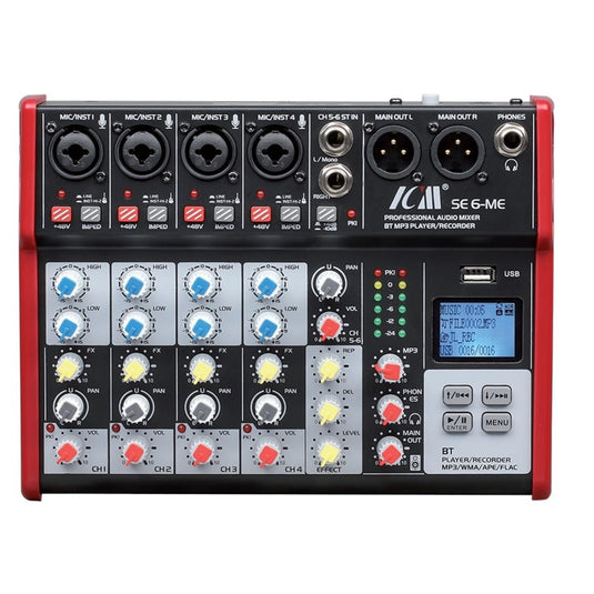 MUSIC8 / M8-6ME / Console 4 XLR recorder MP3 player inputs