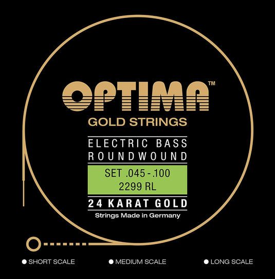 4-String Bass Strings 45-100 in Gold