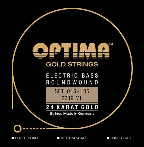 4-String Bass Strings 45-105 in Gold