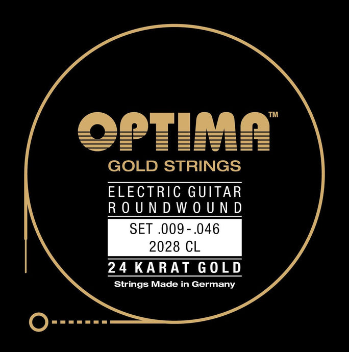 Electric guitar strings 9-46 in Gold