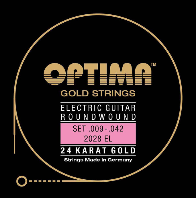 Electric guitar strings 9-42 in Gold