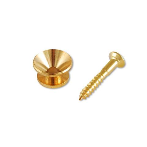 Belt anchor end with golden screw