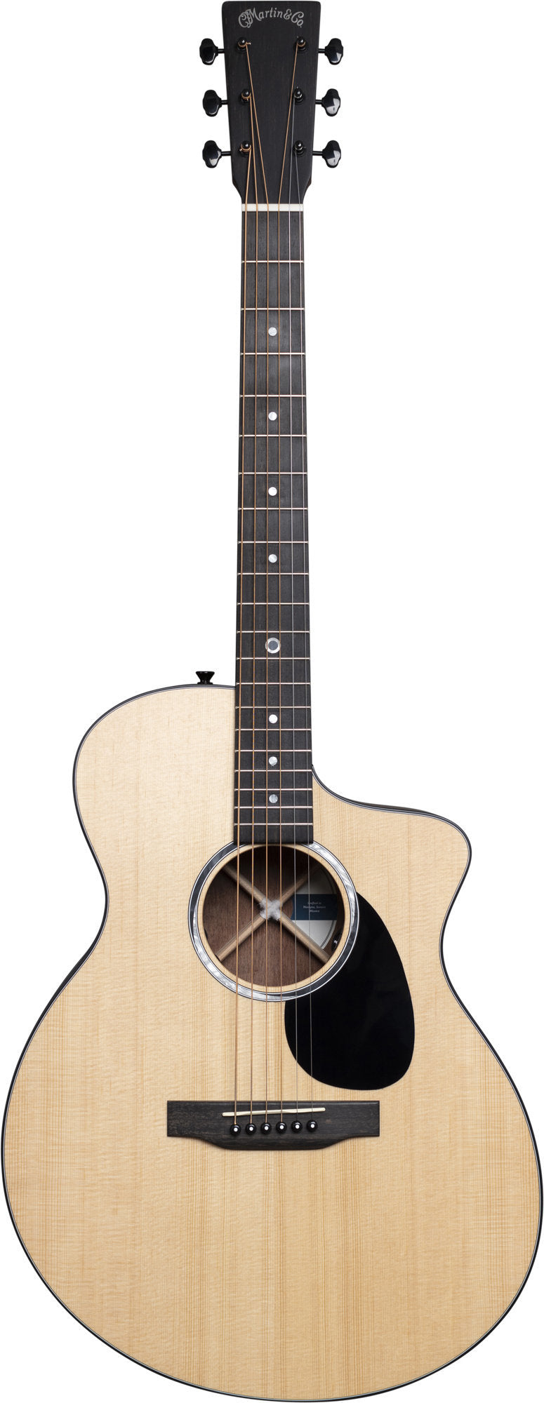 Load image into gallery viewer, C.F. MARTIN &amp; CO / 11SC10E-01 / SC-10E, guit. acc/elec road series “sure align”, spruce top/Koa lam rear side. finished sat. soft case
